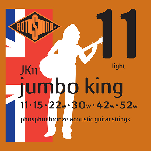 jk11 Rotosound Jumbo King Acoustic phosphor bronze guitar strings long life platinum flattop string