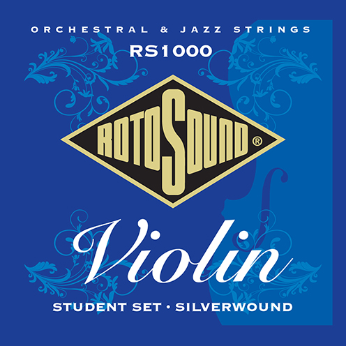 rs1000 Rotosound violin string silver student set