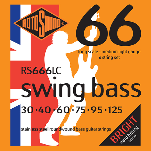 6 string Rotosound RS666 LC Swing Bass strings. Steel roundwound round wound swingbass bass wire precision jazz Rickenbacker 4003 John Entwistle bajo guitare rock metal standard gauge regular bright