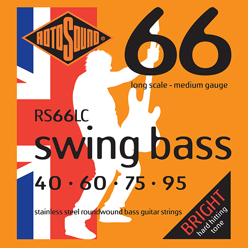 Rotosound RS66 LC Swing Bass strings. Steel roundwound round wound swingbass bass wire precision jazz Rickenbacker 4003 John Entwistle bajo guitare rock metal standard gauge regular bright