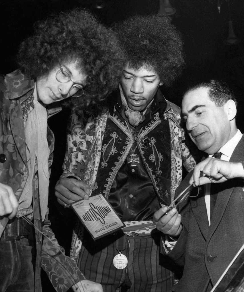 Jimi Hendrix Noel Redding Alan Marcuson Rotosound Guitar Strings_Purley Orchid Ballroom March 1st 1967