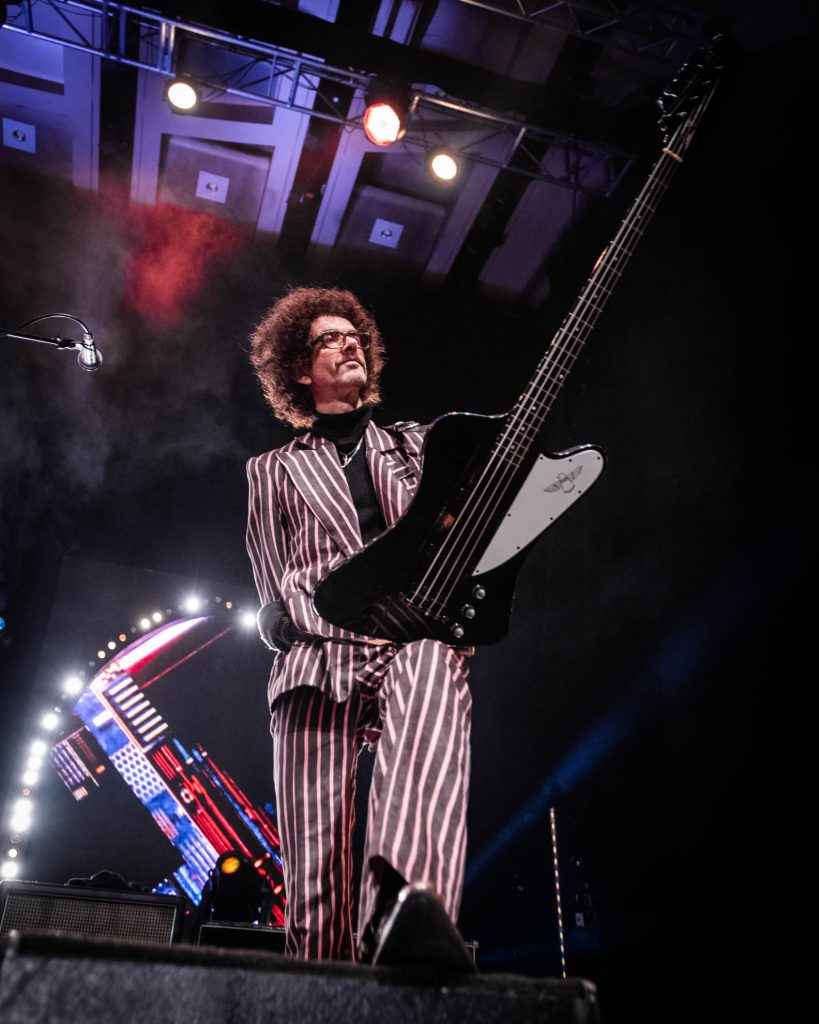 The Darkness's bass player, Frankie Poullain