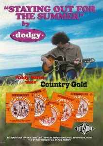 Dodgy Staying Out For The Summer Rotosound Country Gold Acoustic Guitar Strings Andy Miller Advert 1995