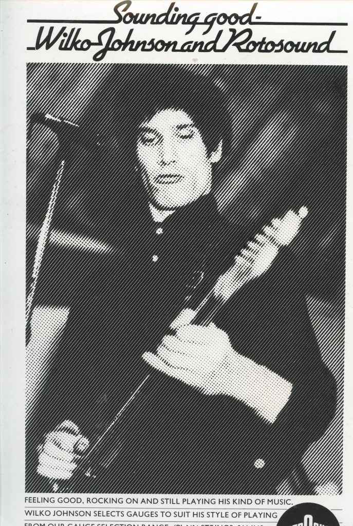 Wilko Johnson Dr Feelgood Rotosound advert