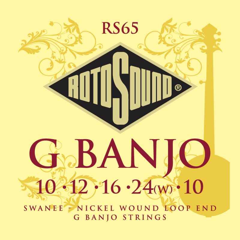 RS65 Swanee G banjo strings packaging