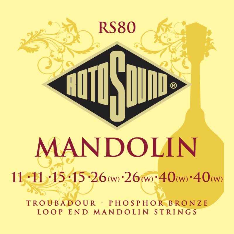 RS80 Rotosound Troubadour Mandolin strings packaging