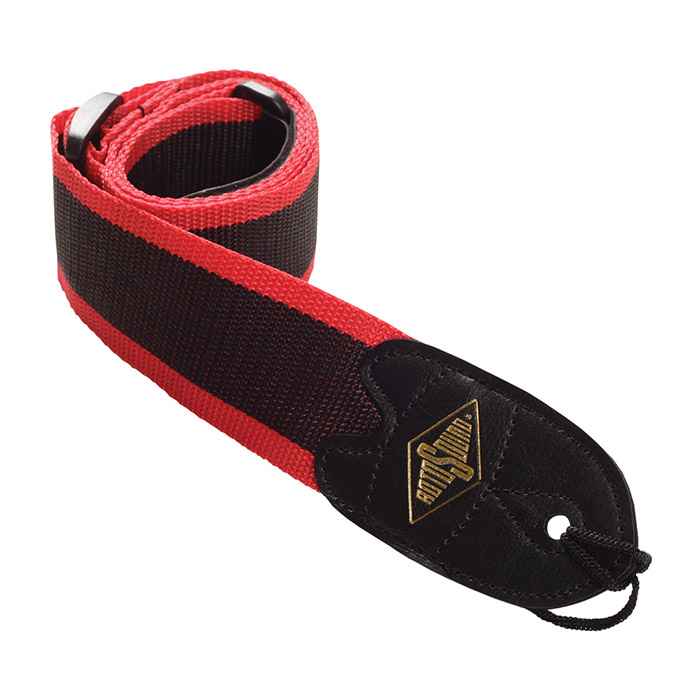 Rotosound STR10 webbing guitar strap black/red