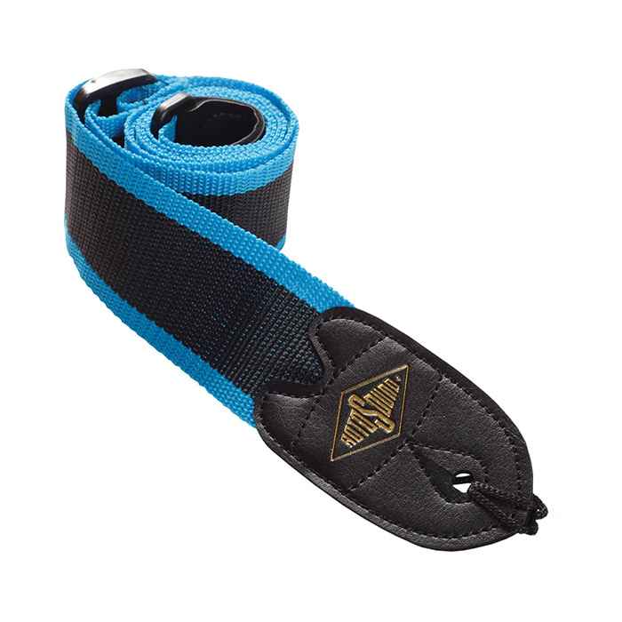 Rotosound STR8 webbing guitar strap black/blue