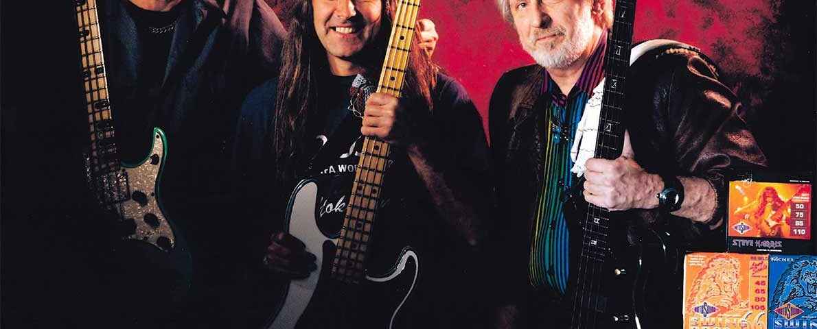 Billy Sheehan Steve Harris John Entwistle Rotosound photo