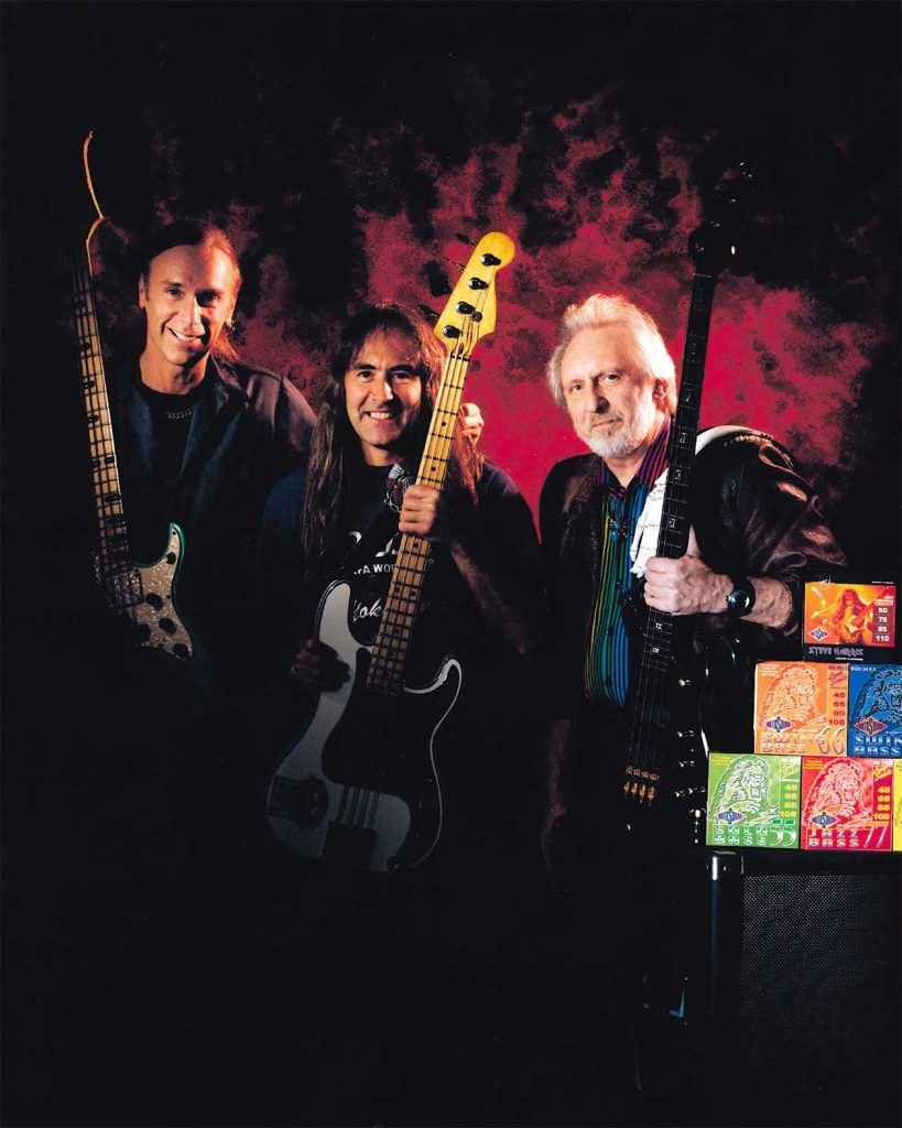 Billy Sheehan Steve Harris John Entwistle Rotosound photo