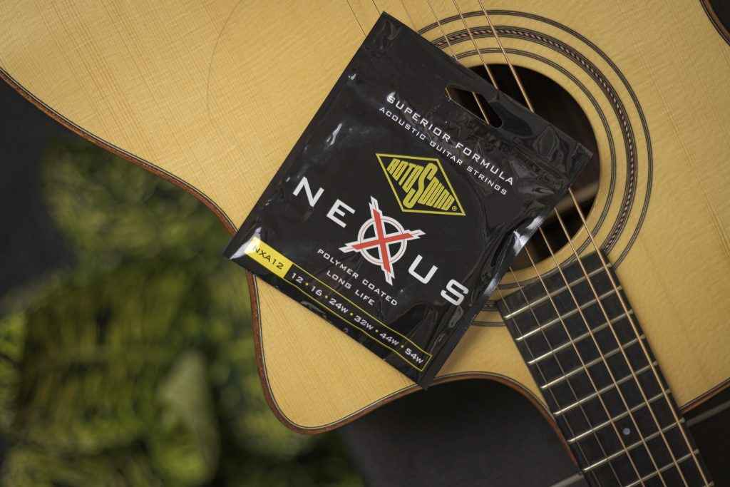 Rotosound Nexus Acoustic NXA12 polymer coated long life strings packet
