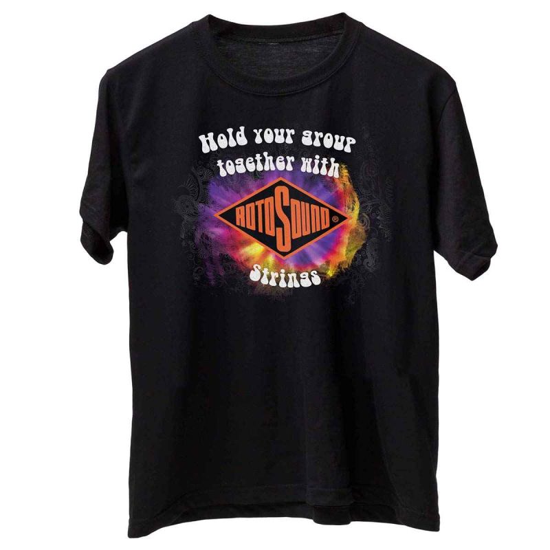 Rotosound black Hold Your Group Together T Shirt front