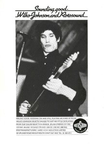 Wilko Johnson Dr Feelgood Rotosound advert