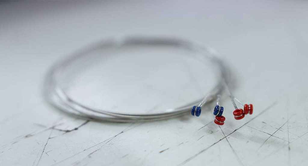 Rotosound guitar strings blue and red ball ends