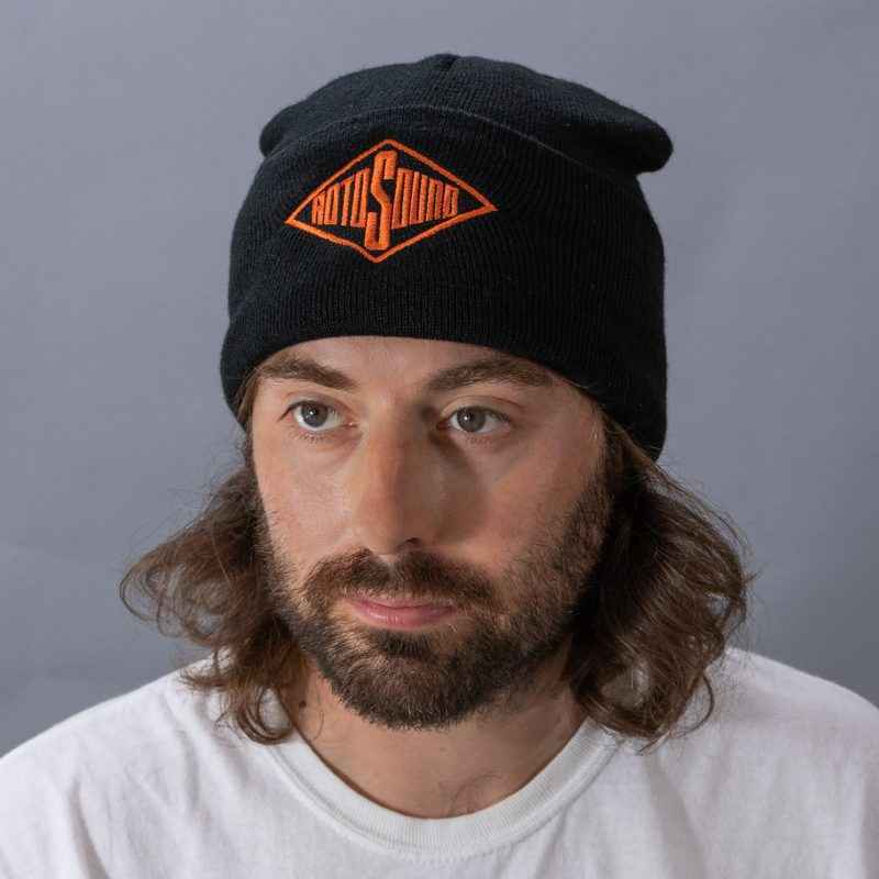 Rotosound cuffed beanie hat CB-BL on head