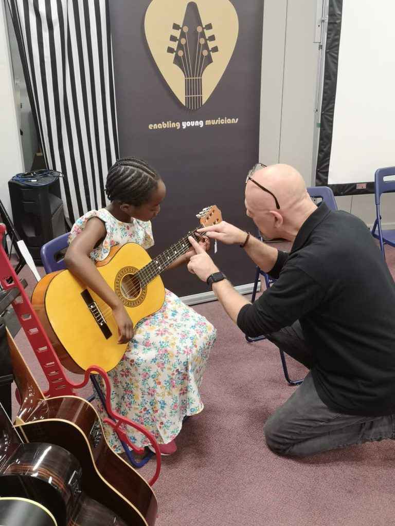 Enabling young musicians to play an instrument