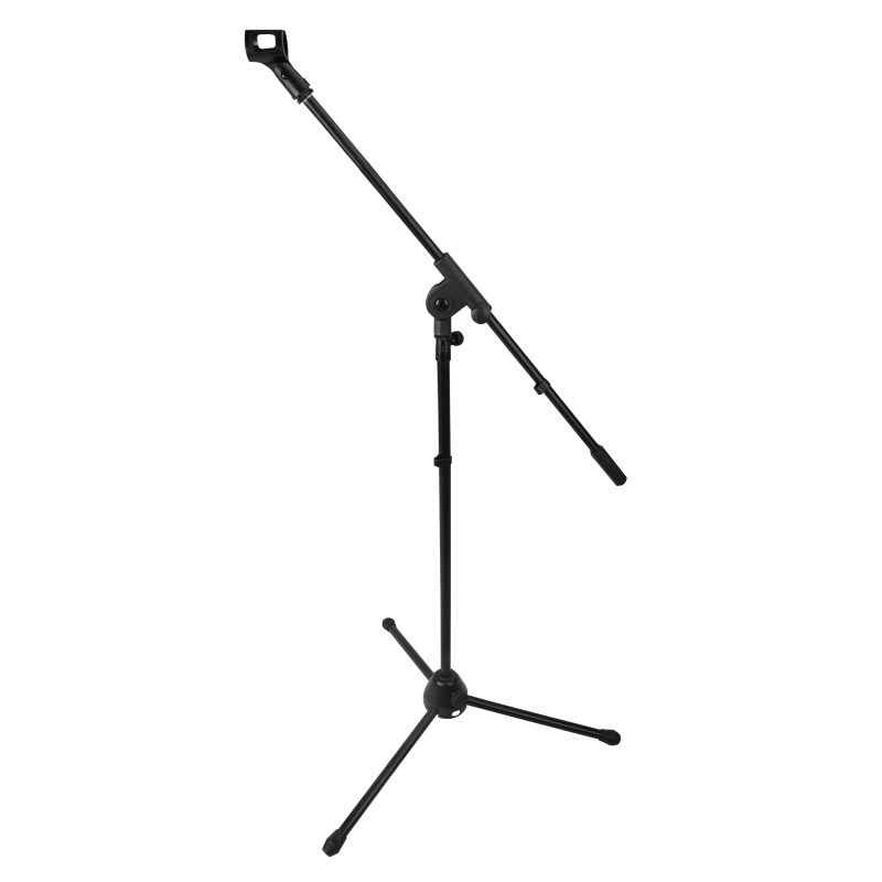RMS-100 Rotosound microphone stand. Black folding metal with clip