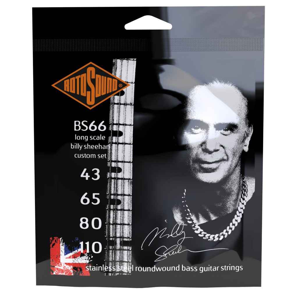 Rotosound BS66 Billy Sheehan Custom Set stainless steel roundwound bass guitar strings gitar stings srings