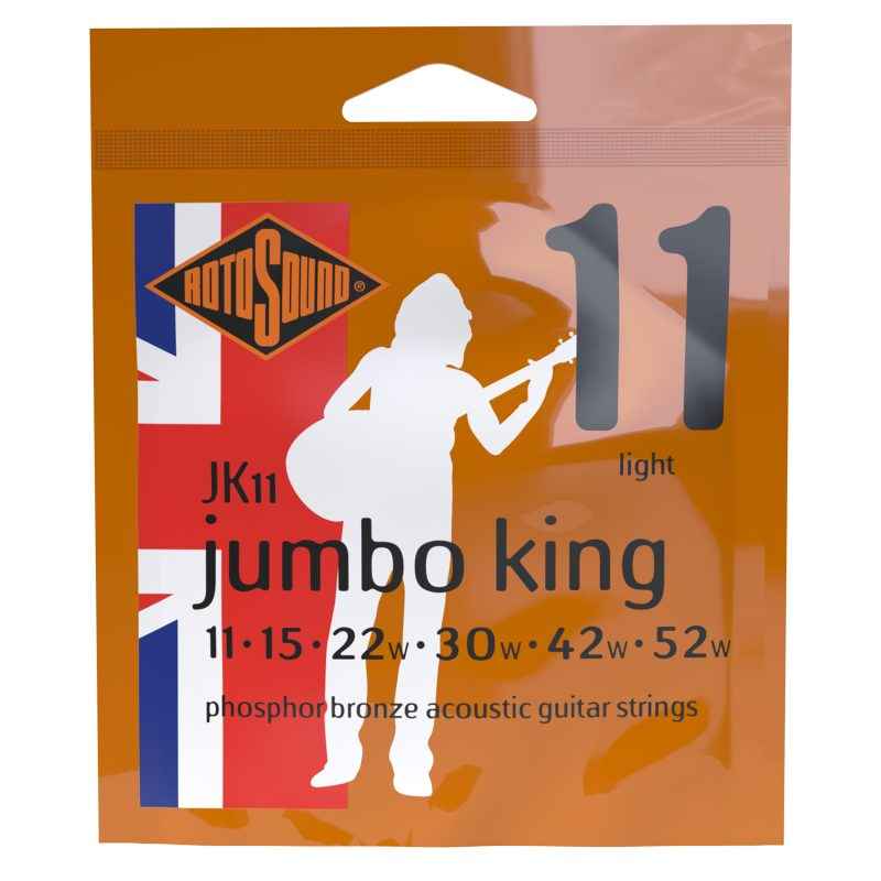 Rotosound strings Jumbo King Acoustic guitar pack set JK11