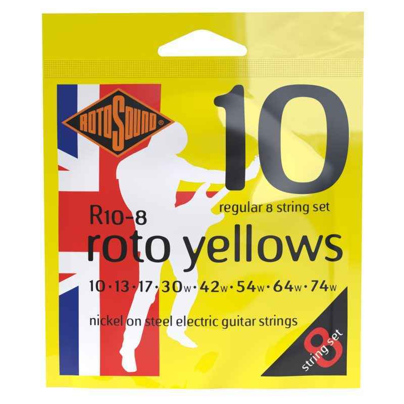 R10 Rotosound Roto nickel wound electric guitar strings. Best quality affordable giutar string for rock pop country metal funk blues