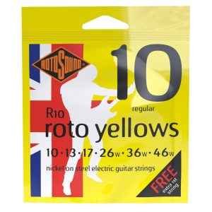 Roto Yellows | 10-46 Electric Guitar Strings • Rotosound
