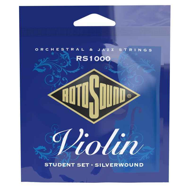 rs1000 Rotosound violin string silver student set