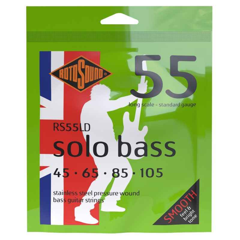 Rotosound strings Solo Bass halfwound pressurewound groundwound half wound bass guitar pack set RS55LD RS55