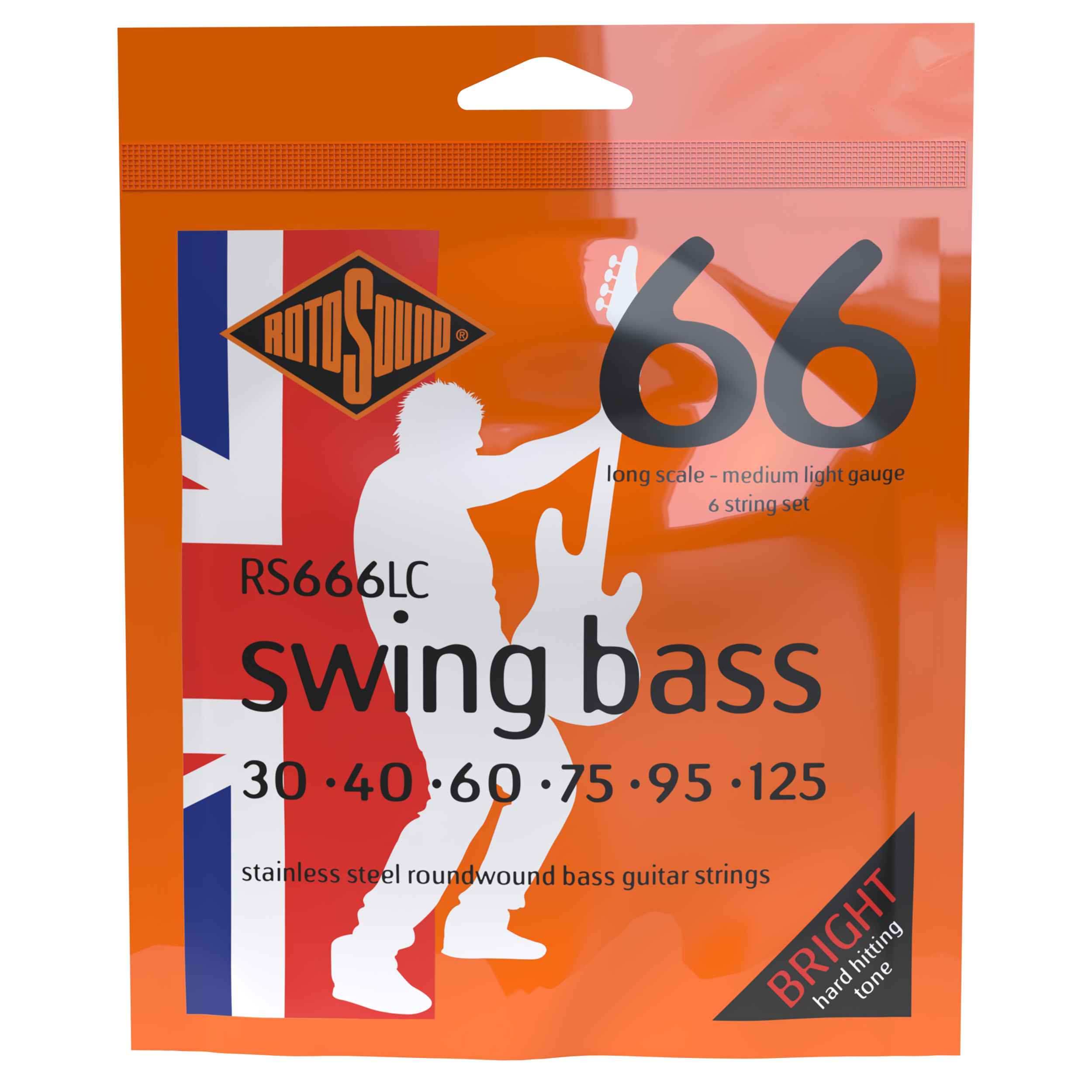 SOUND極ROAD  6700 Swing Bass 66 6-String Medium Light | 30-125 • Rotosound