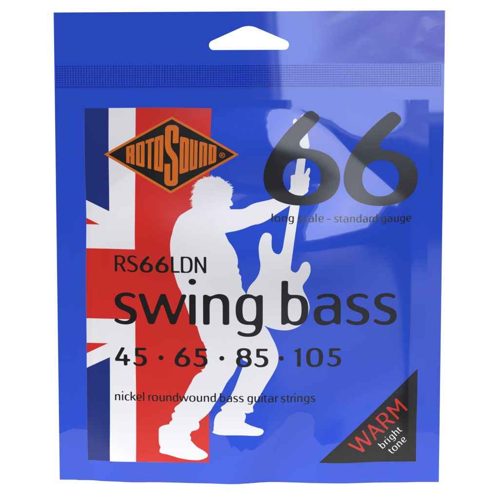 Rotosound strings Swing Bass 66 roundwound nickel on steel wound nickelwound nickel coated bass guitar pack set RS66LDN RS66