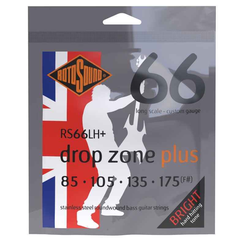 Rotosound Drop Zone RS66LH Plus 65-130 Foil Swing Bass low tuned electric bass guitar strings set