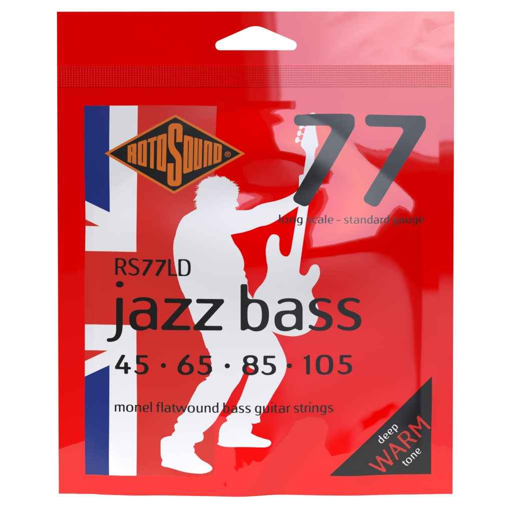 Rotosound strings Jazz Bass 77 flatwound Monel bass guitar pack set RS77 RS77LD