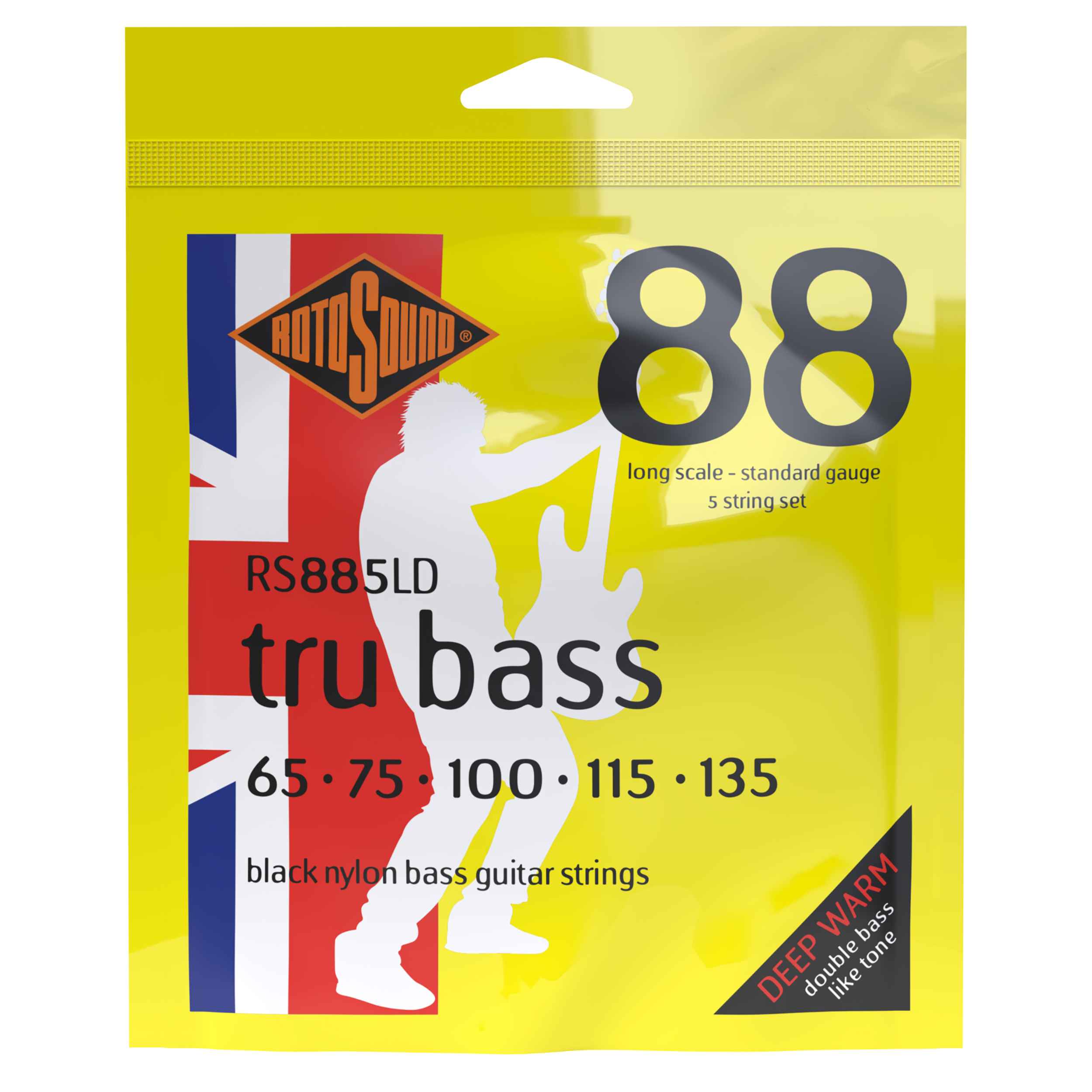 Tru Bass 88 Nylon Tapewound 5-String | 65-135 • Rotosound Music