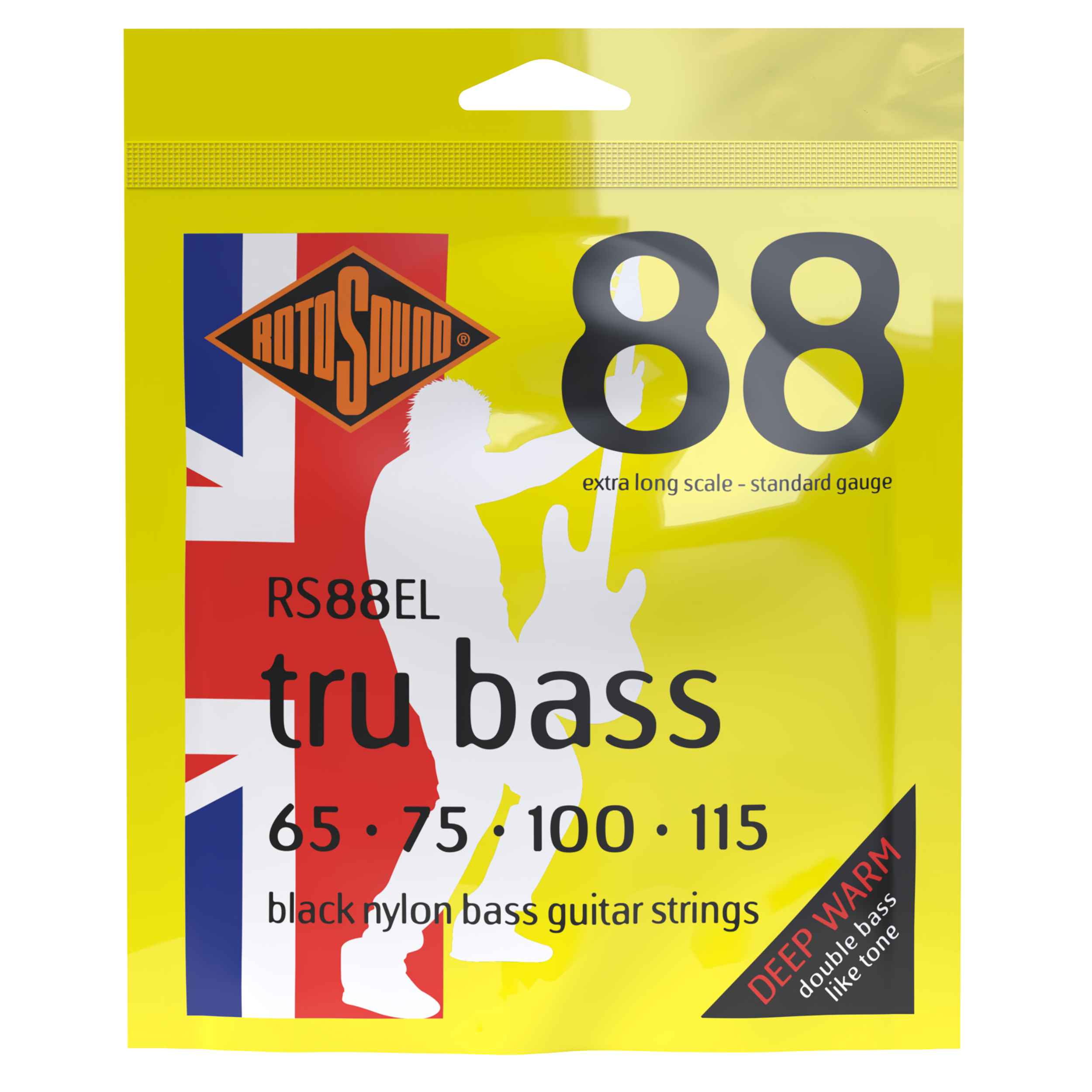 ROTOSOUND RS88EL TRU BASS 88 NYLON TAPEWOUND EXTRA LONG 65-115