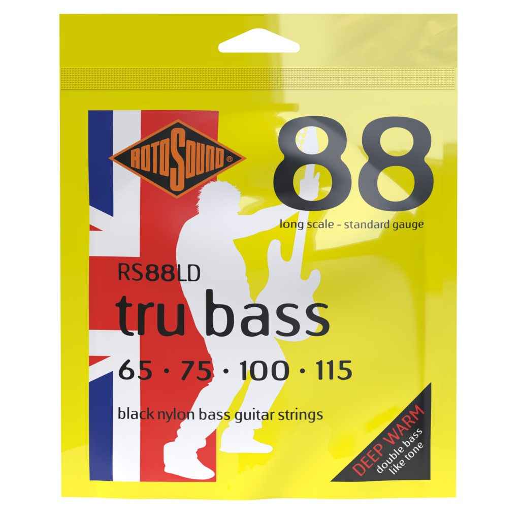 Rotosound strings Tru Bass 88 tapewound tape wound black nylon bass guitar pack set RS88 RS88LD