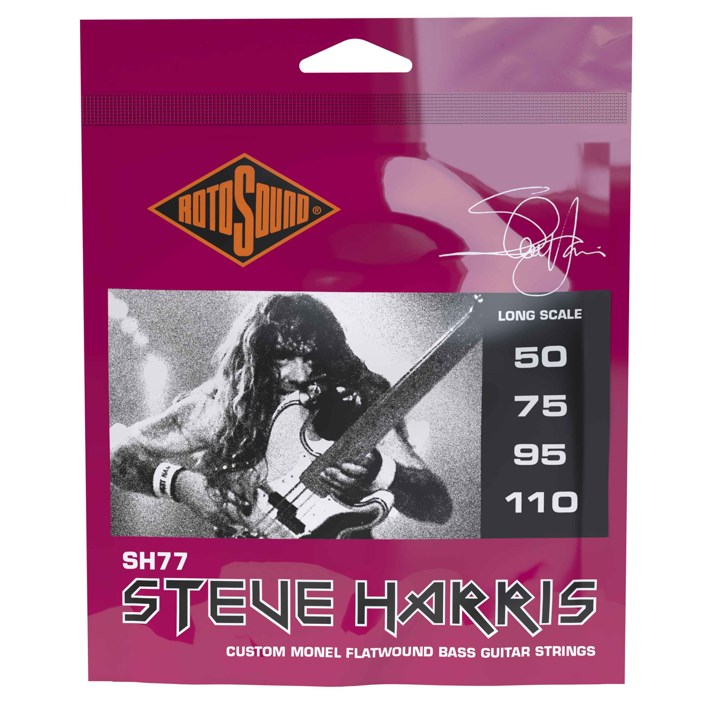 Steve Harris Custom Flatwound | 50-110 • Rotosound Music Strings