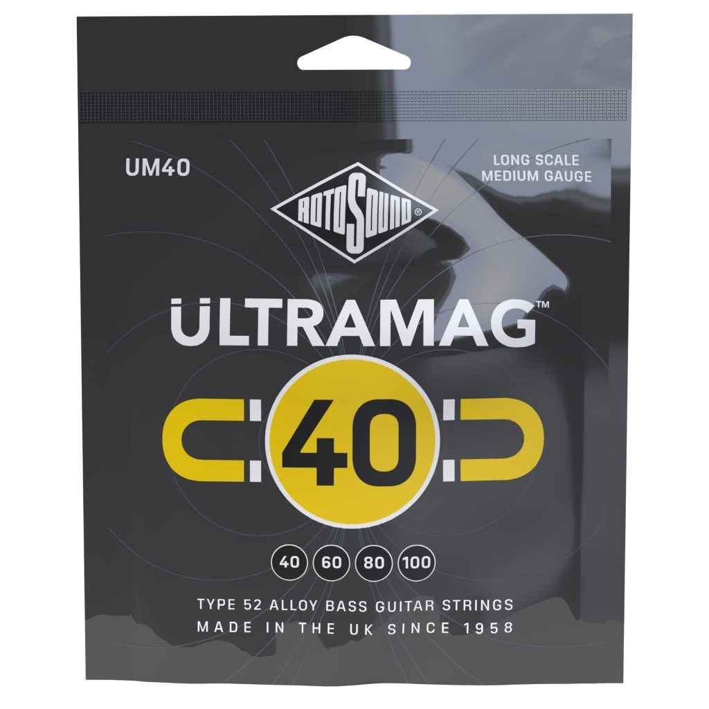 Rotosound strings Ultramag roundwound Type 52 Alloy powerful long lasting bass guitar pack set UM40 Ultra mag