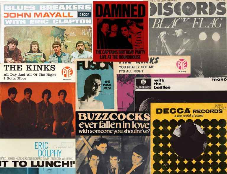 Record cover inspiration for Rotosound string packaging