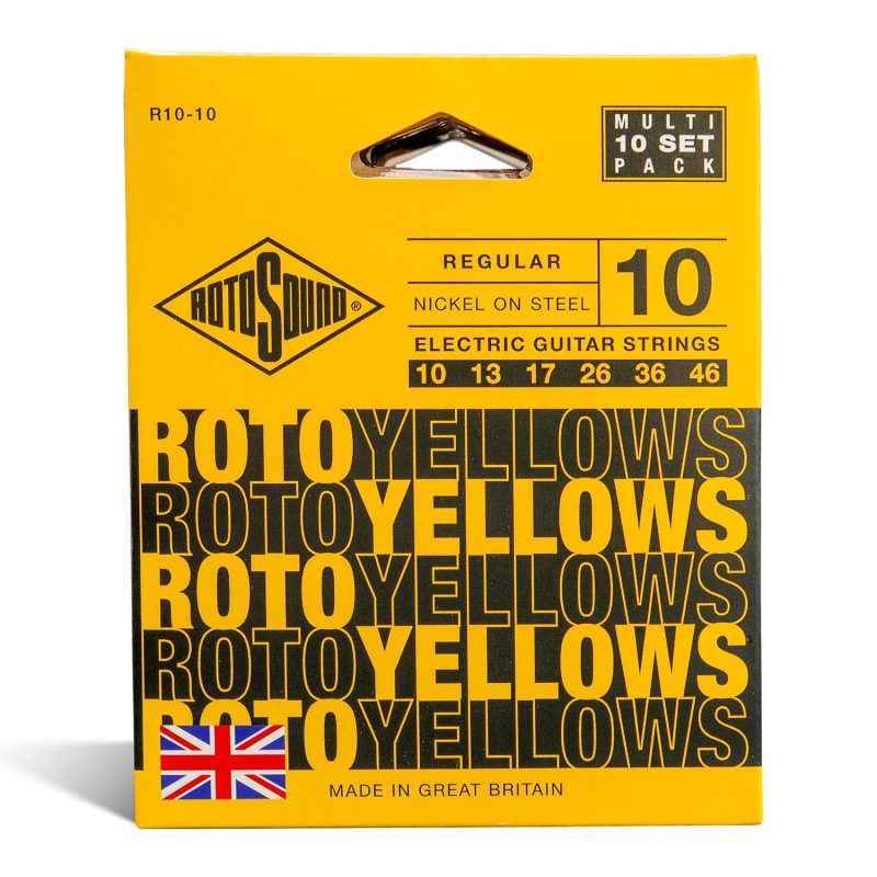 Roto Yellows R10-10 Multipack Rotosound Electric Guitar Strings