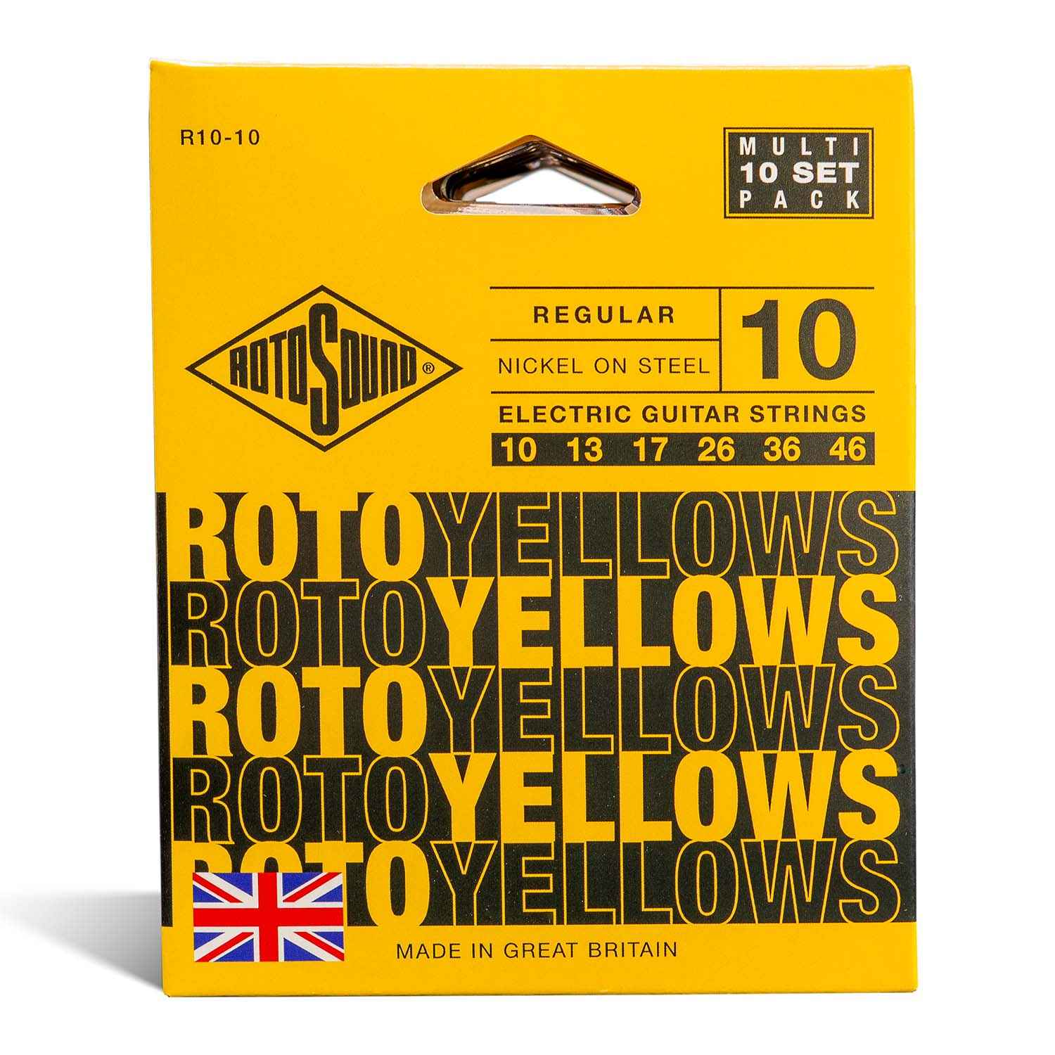 Roto Yellows R10-10 Multipack Rotosound Electric Guitar Strings