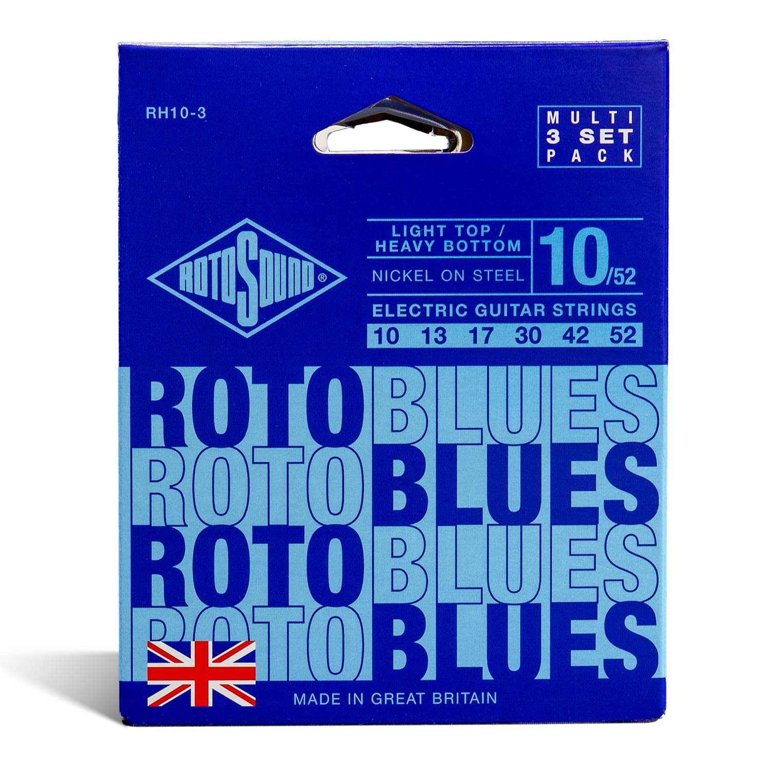 Roto Blues RH10-3 Multipack Rotosound Electric Guitar Strings