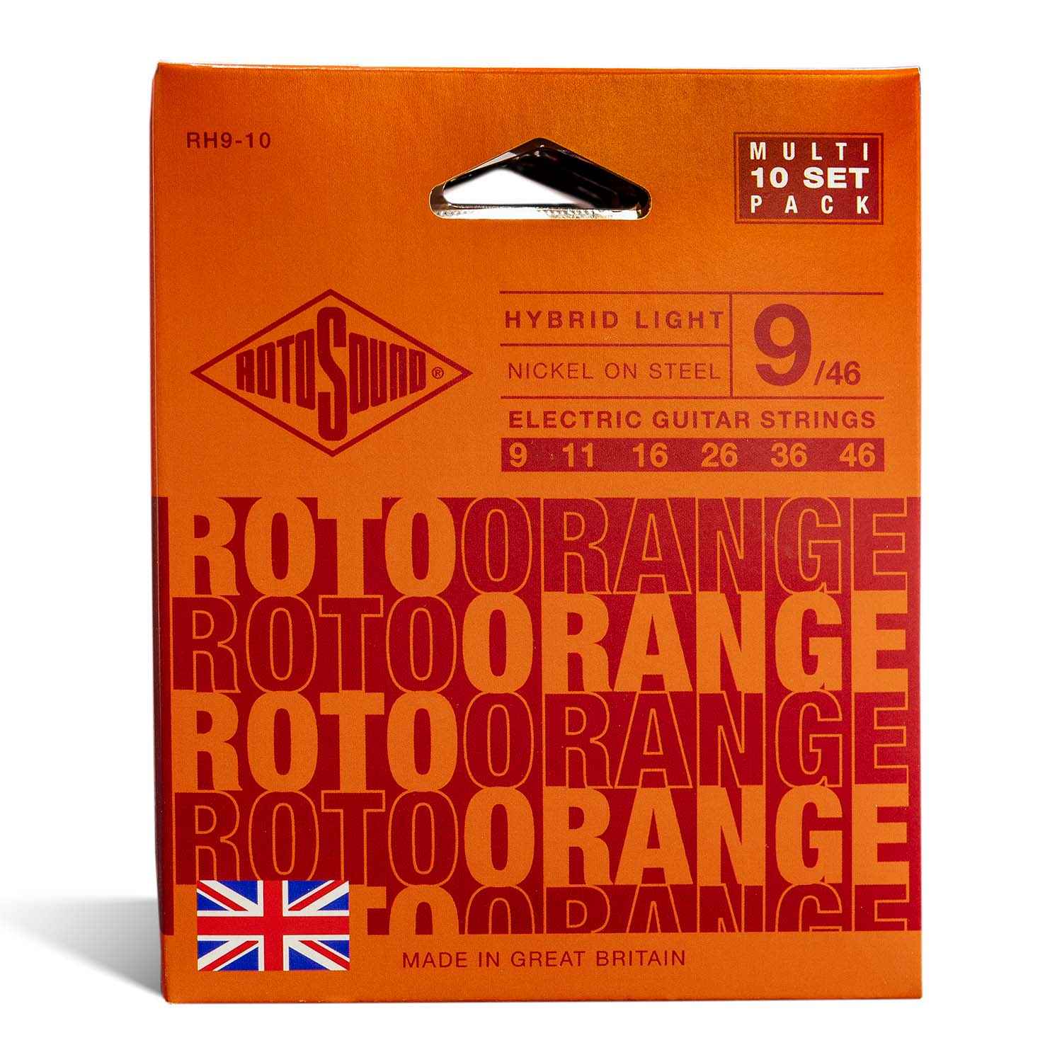 Roto Orange RH9-10 Multipack Rotosound Electric Guitar Strings